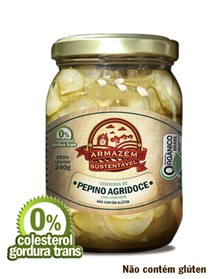 Conversa Organico de Pepino Agridoce com Gengibre